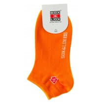 Sox & Lox Ladies Casual Thin Low Cut Socks Neon Color Orange (Size 3 - 9)