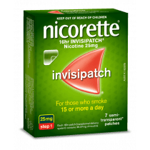 Nicorette Nicotine Patch 16hr Invisipatch Step 1 25mg 7 Patches