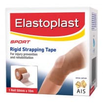 Elastoplast Sport Rigid Strapping Tape 50mm x 10m Tan