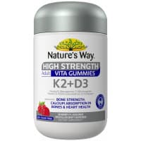 Natures Way High Strength Adult Vita Gummies K2 Plus D3 30 Pastilles