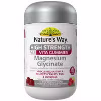 Natures Way High Strength Adult Vita Gummies Magnesium Glycinate 55 Pastilles