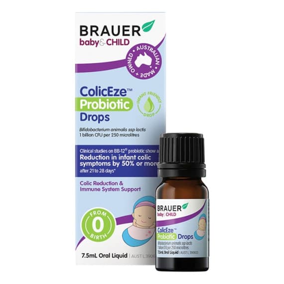 Buy Brauer Baby and Child Coliceze Probiotic Drops for Infants 7.5 ml Online Chempro AU