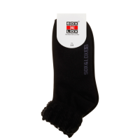 Sox And Lox Ladies Casual Thin Anklet Socks Black Size 3 to 9