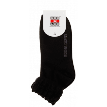 Sox & Lox Ladies Casual Thin Anklet Socks Black (Size 3 - 9)