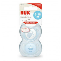 Nuk Silicone Soothers Baby Blue 2 Pack