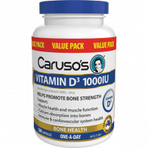 Caruso's Vitamin D3 1000IU 500 Capsules