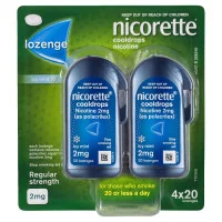 Nicorette Nicotine Lozenges Icy Mint 2mg 80 Lozenges