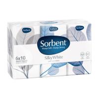 Sorbent Soft White Pocket Facial Tissues 6 Pack