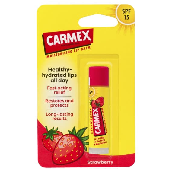 Carmex Strawberry Lip Balm Stick for Moisturised Lips | Chempro Online