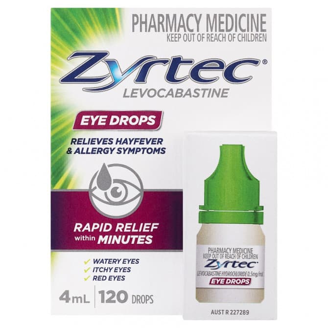 Buy Zyrtec Eye Drops 4ml Online