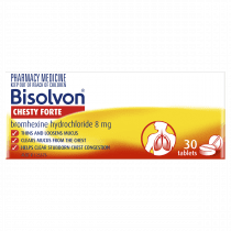 Bisolvon Chesty Forte 8mg 30 Tablets