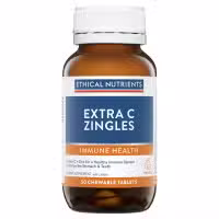Ethical Nutrients Extra C Zingles Orange 50 Tablets