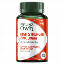 Natures Own High Strength Zinc 30mg 120 Tablets