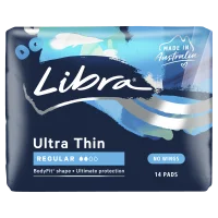 Libra Ultra Thin Pads Regular No Wings 14 Pack