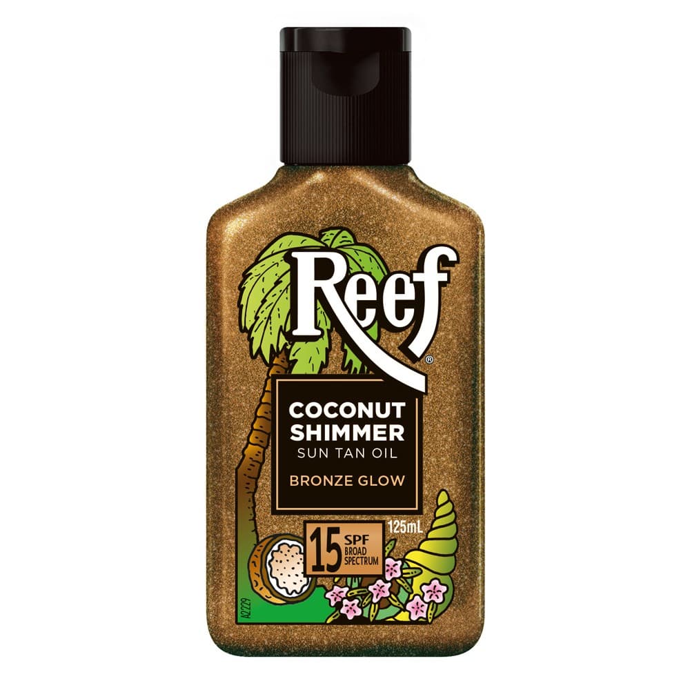 Buy Reef Oil Coconut Shimmer Sun Tan Oil Bronze Glow SPF 15 125ml