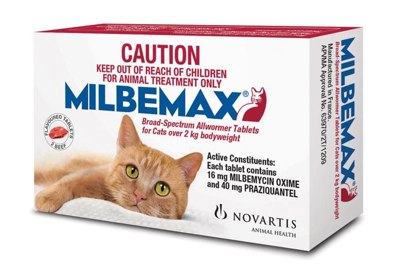 Buy Milbemax For Cats Over 2kg Beef Flavoured Tab Online